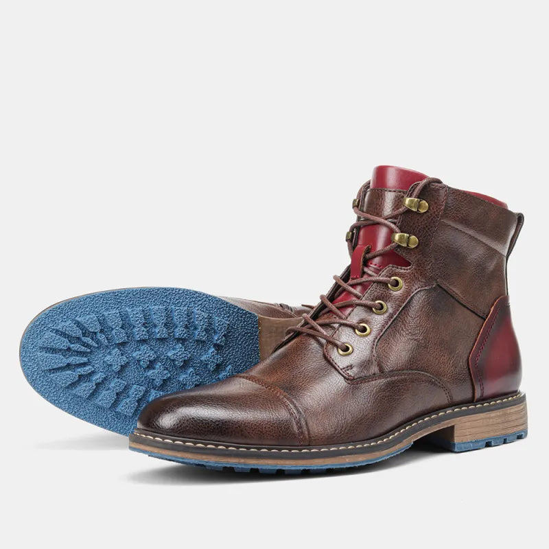 Men's Oxford Boots with Cushioned Insoles