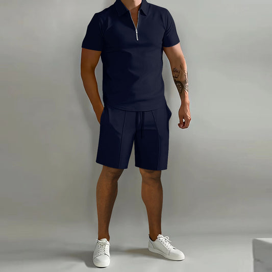 Evan - Polo Shirt and Shorts Set - Casual - Casual Couture - Everyday Wear