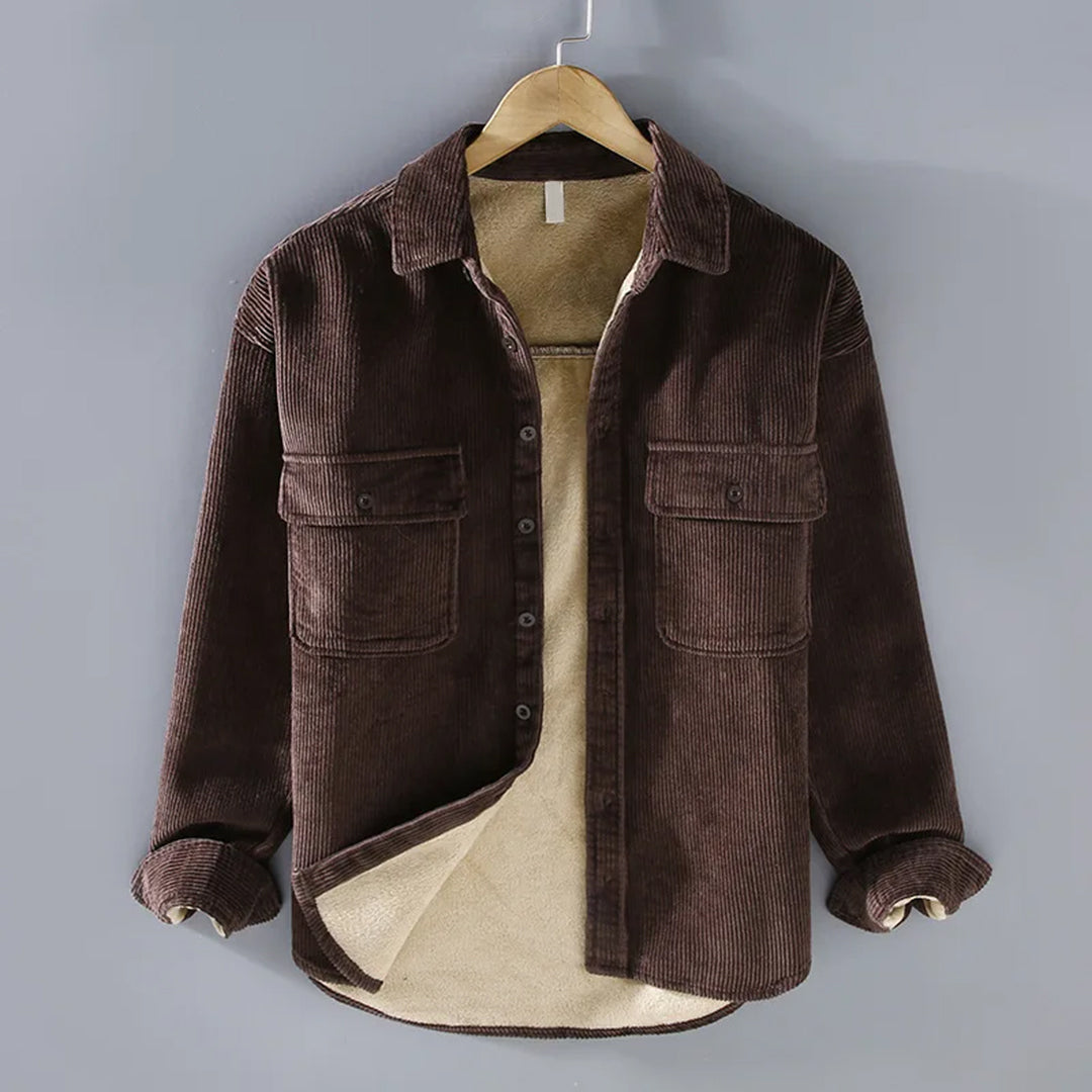 Gabriel - Fleece Jacket Classic Corduroy - Ideal for Winter
