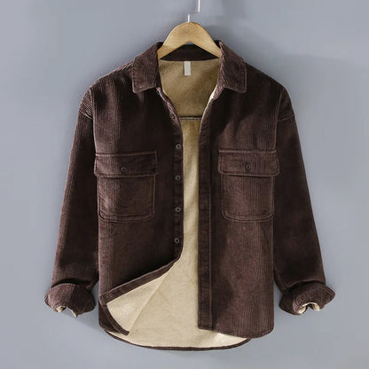 Gabriel - Fleece Jacket Classic Corduroy - Ideal for Winter