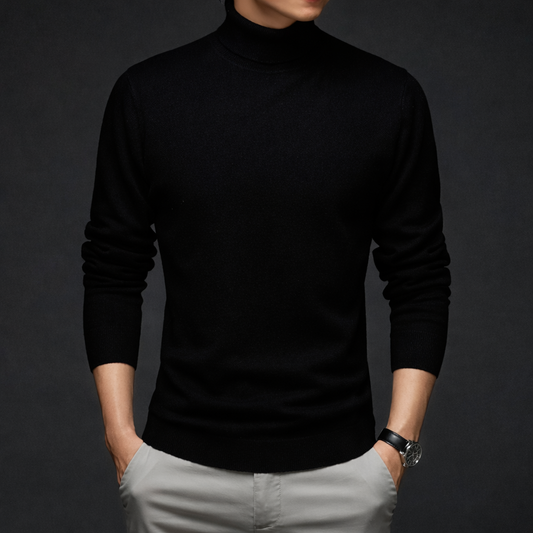 Men's Slim Fit Turtleneck Sweater Warm Long Sleeve