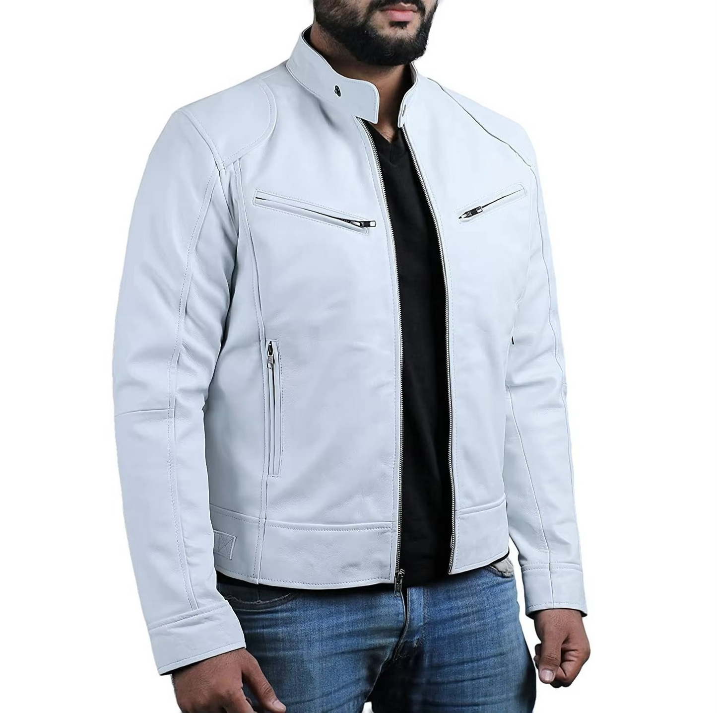 Sonny - Men's Casual Jacket With Buttoned Collar