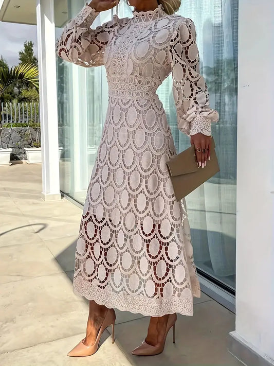 Women's Lace Dress with Intricate Details