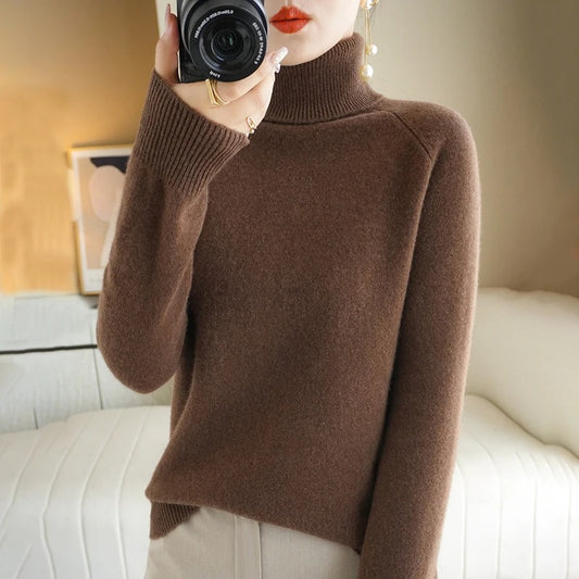 Women's Turtleneck Knit Jumper